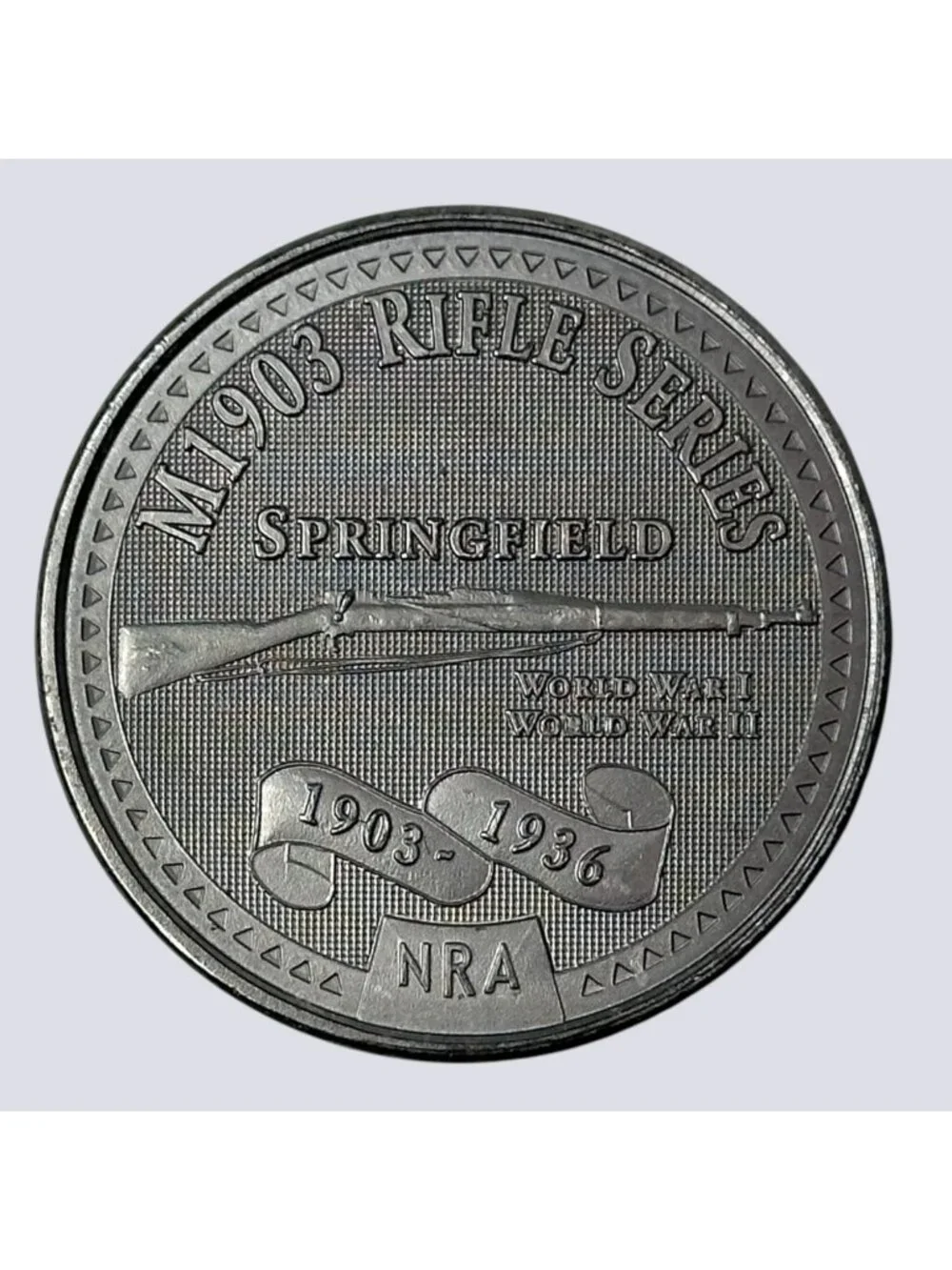 M1903 Springfield Rifle Series NRA Commemorative Coin 1903–1936 National Rifle A - Picture 1 of 3